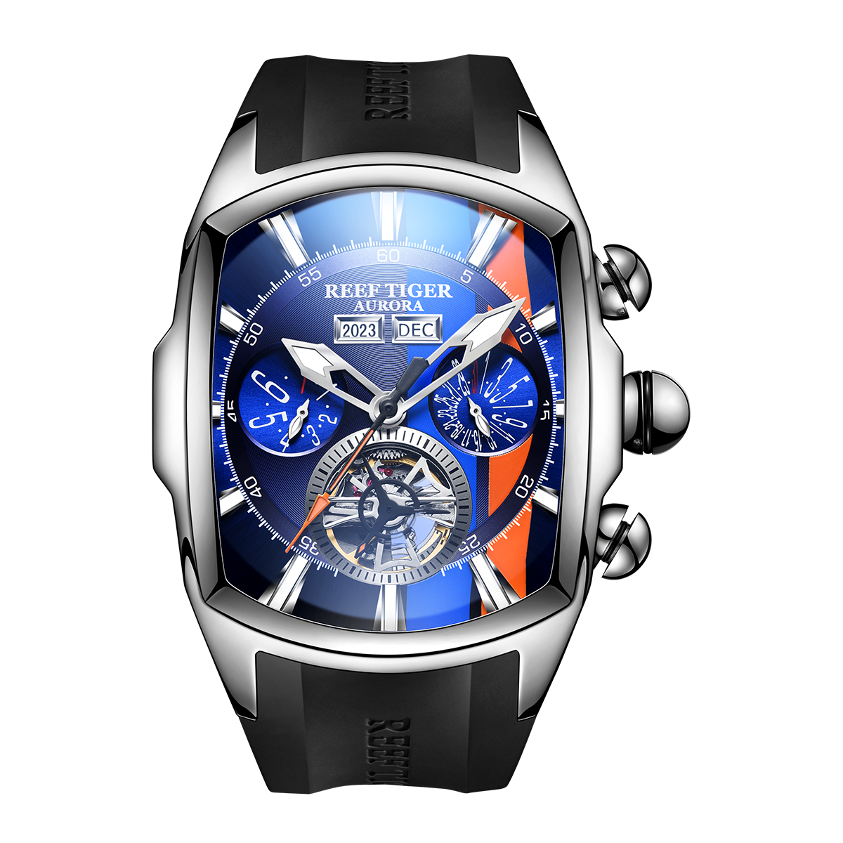 Top Quality Reef Tiger Aurora Tank Racing Sport Automatic Watches for Men