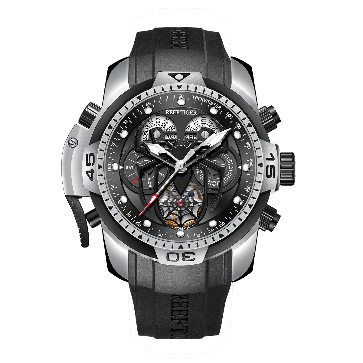 Hochwertige Reef Tiger Aurora Spider Luxus-Militär-Automatikuhren für Herren