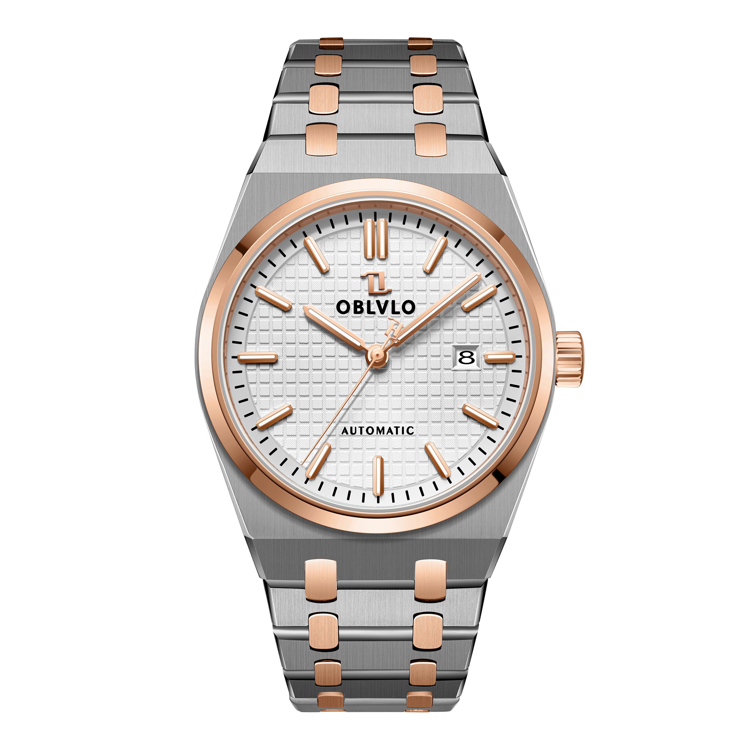 Affordable Vintage Dress Watch - OBLVLO TM-SIM Rose Gold Automatic Watches for Men Steel Affordable Vintage Dress Watch - OBLVLO TM-SIM Rose Gold Automatic Watches for Men Steel