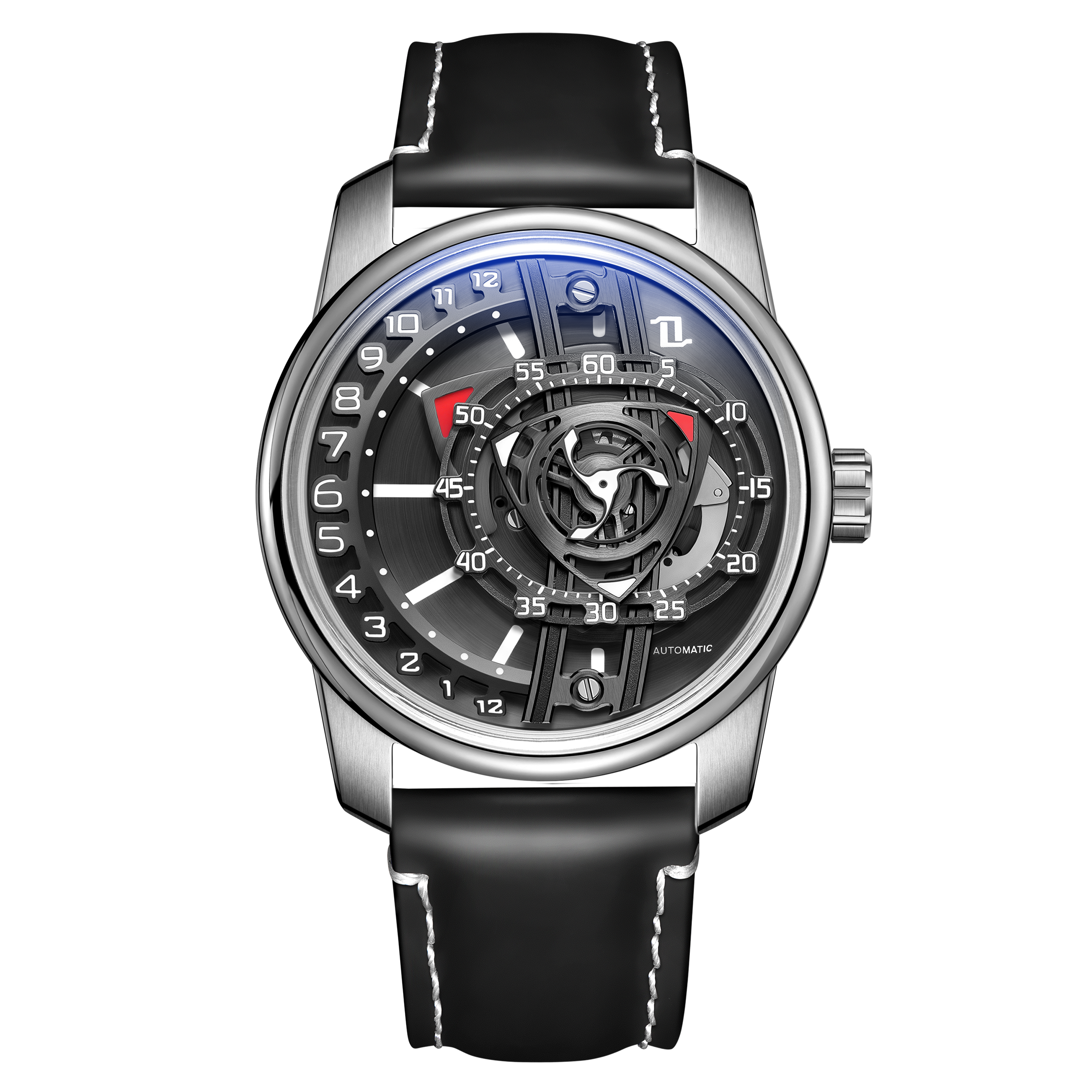 OBLVLO JM ROTOR Series - Mens Unique Skeleton Automatic Watches