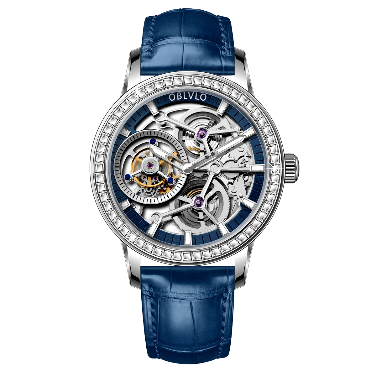 Affordable Luxury Oblvlo VM-TB Series Diamond Flying Tourbillon Dress