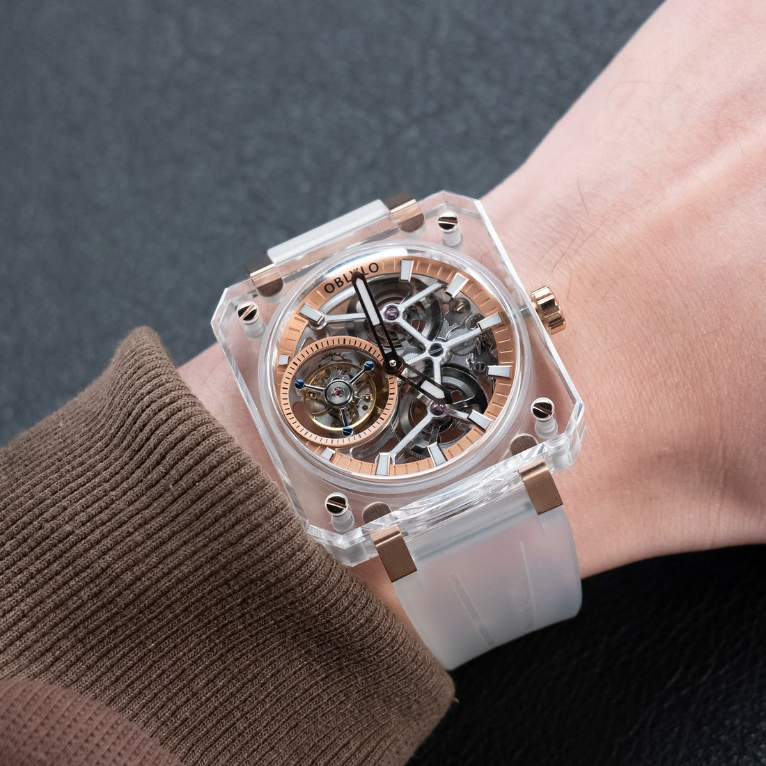 Discover the OBLVLO BR-TB Full Sapphire Series: Affordable tourbillon skeleton watches