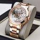 Oblvlo VM Series Rose Gold Mens Luxury Automatic Skeleton Watches For Sale