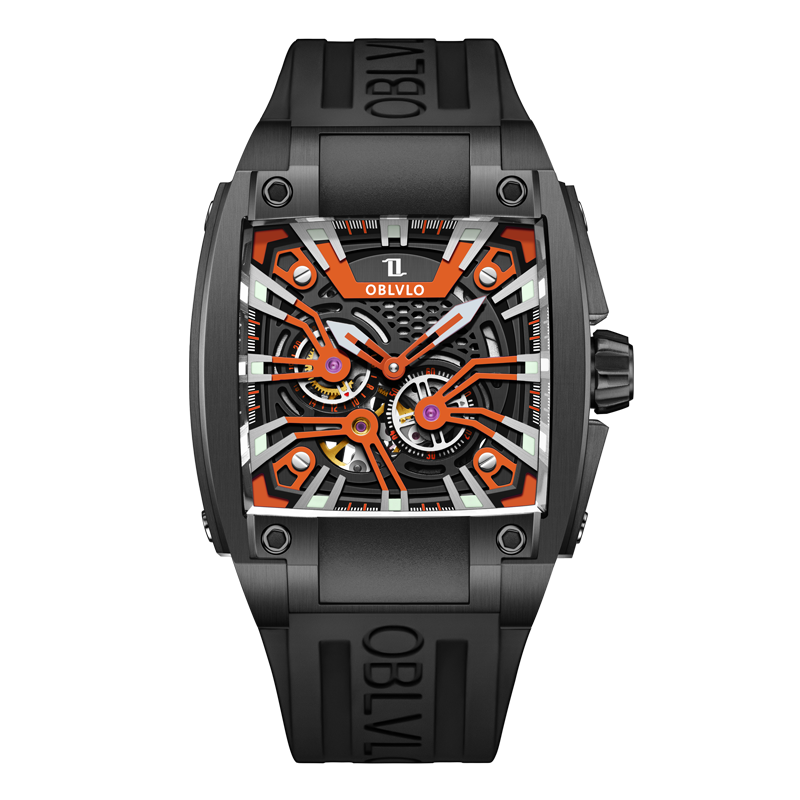 Best Men's Mechanical Automatic Sports Watches - Oblvlo GM-BCBB Series