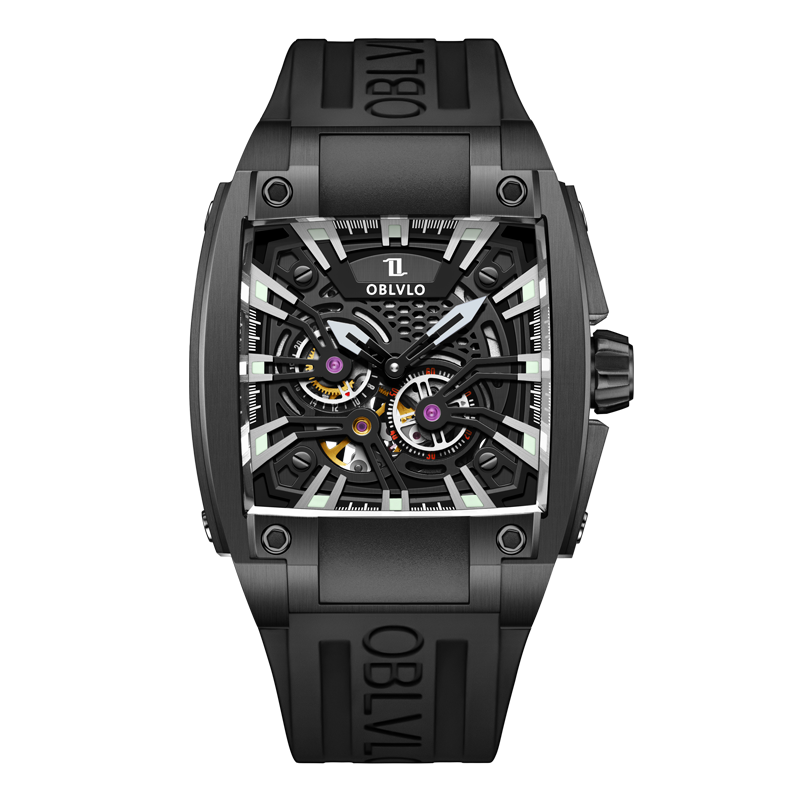 Luxury Mechanical Automatic Sport Wristwatch - Oblvlo GM-BBBB Series