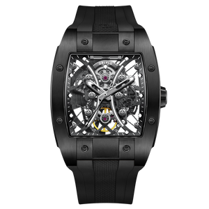 Best Luxury Oblvlo EM-S Black PVD Automatic Skeleton Watches Under $500