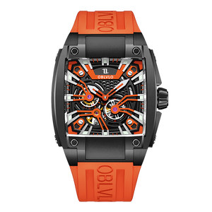 Luxury Square Automatic Mechanical Skeleton Watches - Oblvlo GM SCBC Series