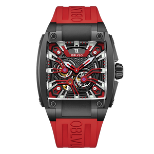 Luxury Square Mechanical Automatic Skeleton Watches - Oblvlo GM-BEBE Series