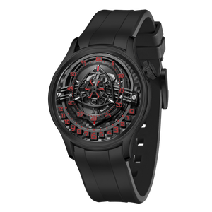 Affordable Luxury All Black OBLVLO BLM ROTOR Unique Rotary Engine Automatic Watches