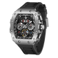 REEF TIGER Aurora RGA3009 Multifunctional Date Luminous Waterproof Flywheel Tonneau Automatic Mechanical Watch for Men