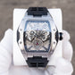 OBLVLO ZM-NZ Silver Case Men's Super luminous Watches - Luxury Tonneau Chinese myth "Nezha" Style Design Automatic Skeleton Watch