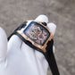 OBLVLO ZM-NZ 46MM Rose Gold Case Chinese myth "Nezha" Style Design Men Mechanical Automatic Skeleton Super Luminous Watch