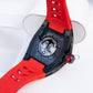 OBLVLO ZM-NZ Chinese myth "Nezha" Series - Red Case Men 46mm Tonneau Skeleton Luminous Automatic Wristwatch