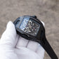 OBLVLO ZM-NZ - Cool All Black Chinese myth "Nezha" 46mm Automatic Mechanical Skeleton Super luminous dial Wristwatch