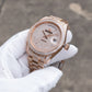 OBLVLO RX-DD-AD Rose Gold Men's Diamond Watch - Luxury 40mm Full White Crystal Dial & Bezel Automatic Watch
