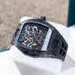 OBLVLO ZM-NZ - Cool All Black Chinese myth "Nezha" 46mm Automatic Mechanical Skeleton Super luminous dial Wristwatch