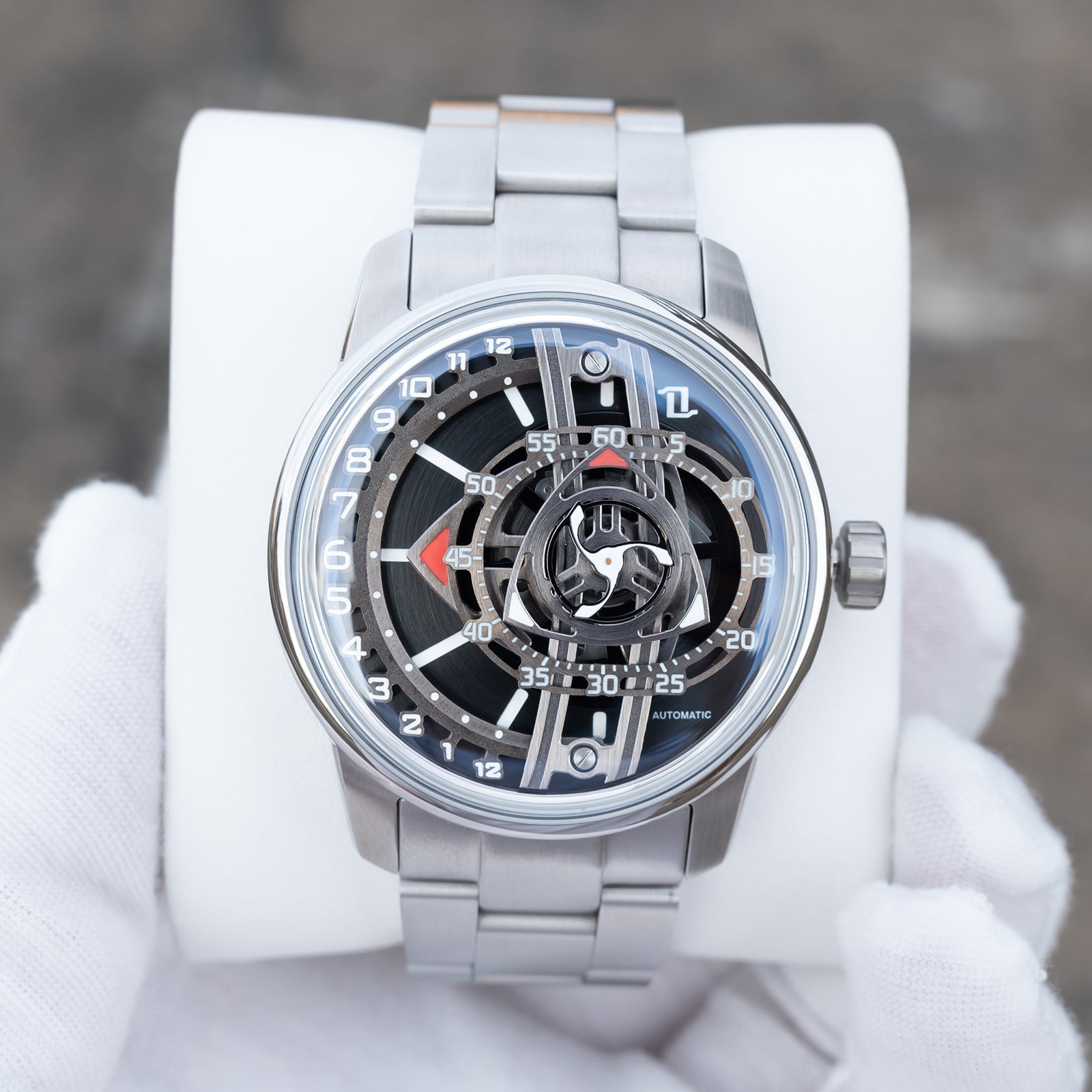 OBLVLO JM ROTOR Series - Mens Unique Skeleton Automatic Watches