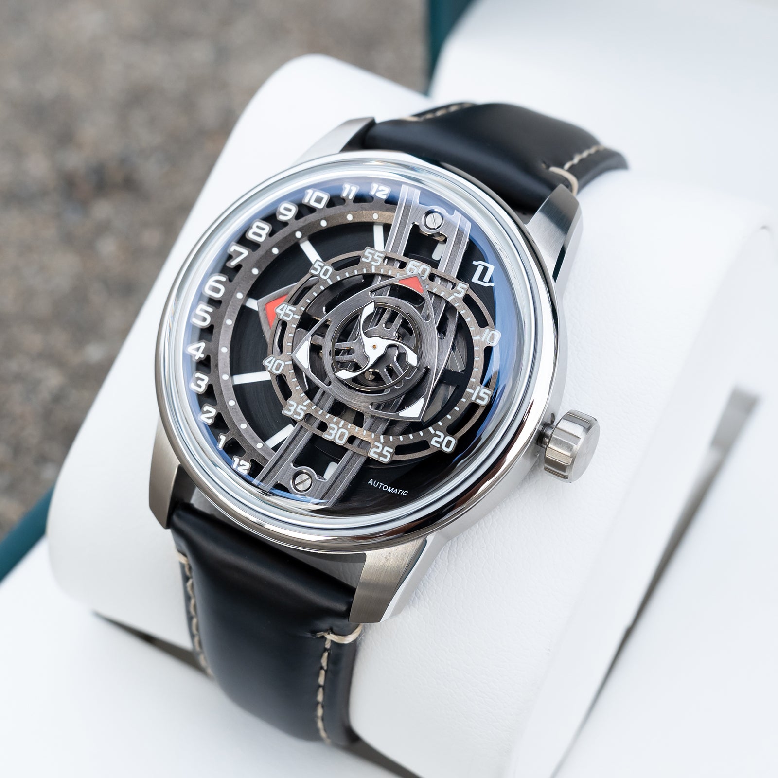 OBLVLO JM ROTOR Series - Mens Unique Skeleton Automatic Watches