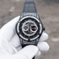 OBLVLO HM-GT - Men's Classic All Black Case & Dial with Date Miyato Automatic Movement Waterproof Watch