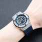 OBLVLO HM-GT Men's Miyato Automatic Watch 44MM Dial 50M Water Resistant Luminous Pointer with Date Display