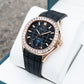 Luxury Men's 39mm Square Crystal Bezel Automatic Moonphase Watch | OBLVLO FM-SL-DD-D Business Wrist Watches