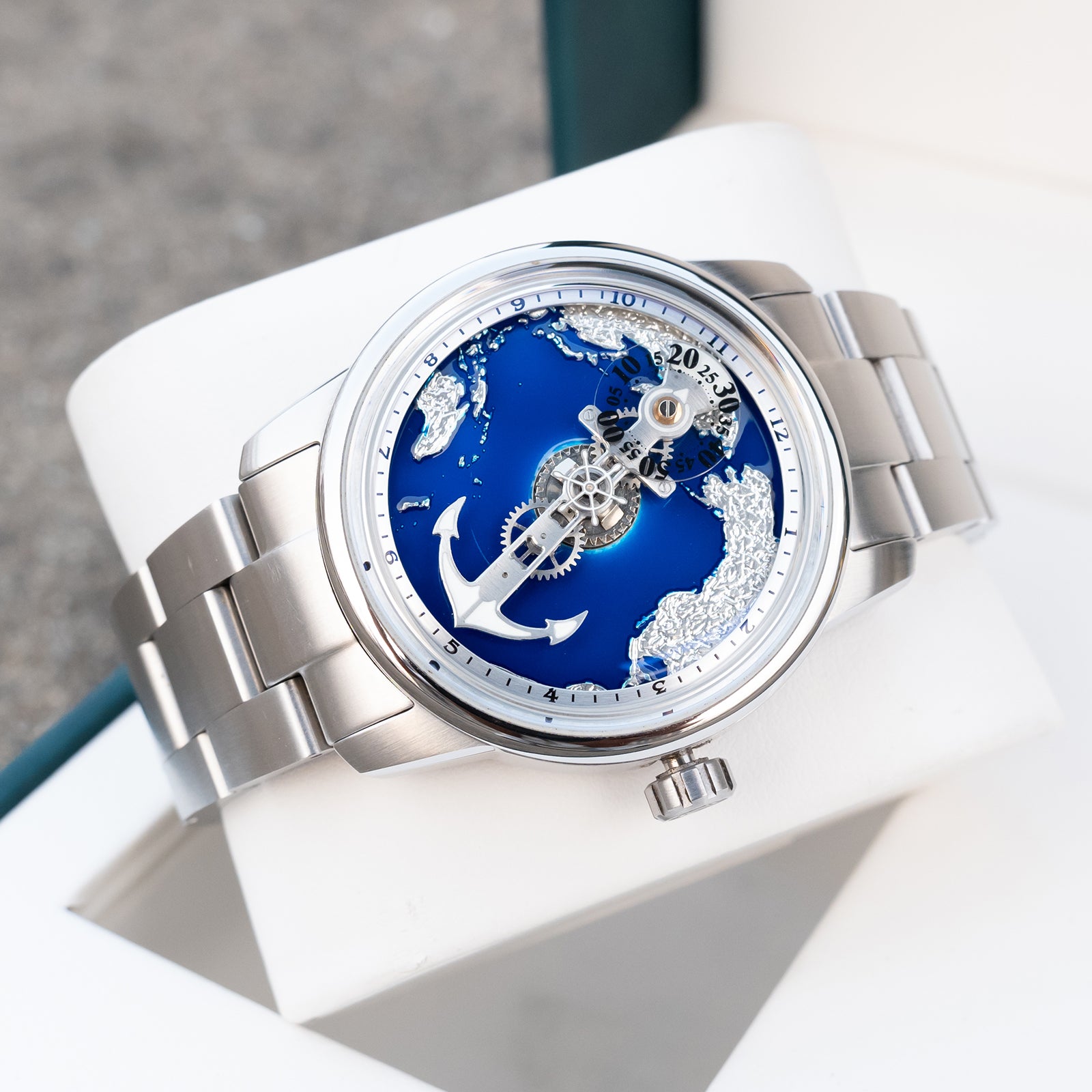 OBLVLO JM-Sailing | Affordable Luxury Blue Cold Enamel Dial & Pacific