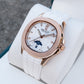 OBLVLO FM-SL-DD-D Rose Gold 39mm Square & White Dial Automatic Moonphase Business Wrist Watches