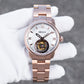 Affordable OBLVLO JM-TB Men's Luxury Rose Gold Tourbillon Watches for Business & Formal Occasions