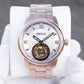Affordable OBLVLO JM-TB Men's Luxury Rose Gold Tourbillon Watches for Business & Formal Occasions