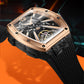 Bonest Gatti BG9950-A2 Men's Unique Automatic Skeleton Rose Gold Watches