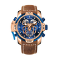 Luxury Reef Tiger Aurora Spider Rose Gold Automatic Chronograph Military Watches for Men