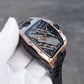 Rose Gold OBLVLO ZM-CR Series Aircraft Carrier Tonneau 46MM Automatic Skeleton Watch