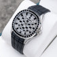 OBLVLO FM-DSL - Men's 40mm Square Luxury Black Baguette Stone Zircon/Moissanite Automatic Mechanical Watch