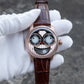 Oblvlo JM-JOKER Series Cool Unique Joker Automatic Rose Gold Watches For Sale