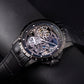 Cool Men's Automatic Skeleton Watches Plated With Black PVD - RM-S-BBBB