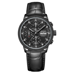 Luxury Automatic Chronograph Black PVD Watches - Oblvlo CM2 BBBL