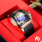 Luxury Rose Gold China Dragon Unique Automatic Watches for Men from Reef Tiger Aurora Series