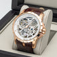 Luxury Oblvlo RM-S Rose Gold Automatic Skeleton Watches For Sale