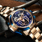 Luxury Reef Tiger Aurora Spider Rose Gold Automatic Chronograph Military Watches for Men