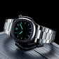 Luxury Men's 44mm Square Crystal Bezel Automatic Watch | Reef Tiger RGA2019 24-Hour Multi-Dial Business Wrist Watches