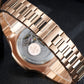 Luxury Men's 44mm Square Crystal Bezel Multifunction 24-Hour Tourbillon Style Watch | REEF TIGER RGA20S7 Business Wrist Watches
