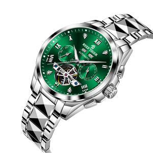 Best Affordable Green Day Date Dial Automatic Watches - Reef Tiger RGA8235