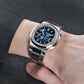 Luxury Men's 44mm Square Crystal Bezel Automatic Watch | Reef Tiger RGA2019 24-Hour Multi-Dial Business Wrist Watches