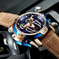 Luxury Reef Tiger Aurora Spider Rose Gold Automatic Chronograph Military Watches for Men