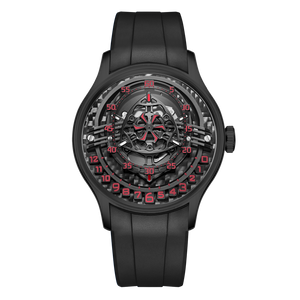 Affordable Luxury All Black OBLVLO BLM ROTOR Unique Rotary Engine Automatic Watches