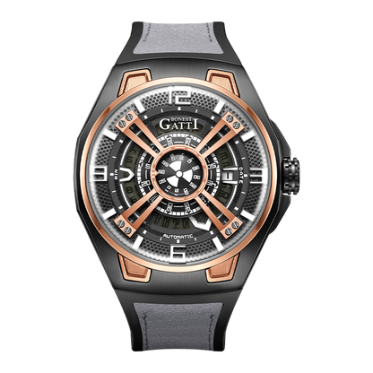 Bonest Gatti BG5803-A1 Mens Unique  Automatic Luxury Skeleton Watches for Sale