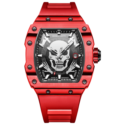 Luxury Mens Watches for Sale - Bonest Gatti BG9908-A3 Automatic Skeleton Carbon Fiber Watch