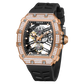 Affordable Luxury Rose Gold Mechanical Skeleton Diamond Watches - OBLVLO XM XSK Series