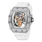 Luxury White Diamond Skeleton Automatic Watches for Men & Women - OBLVLO XM FIG Series