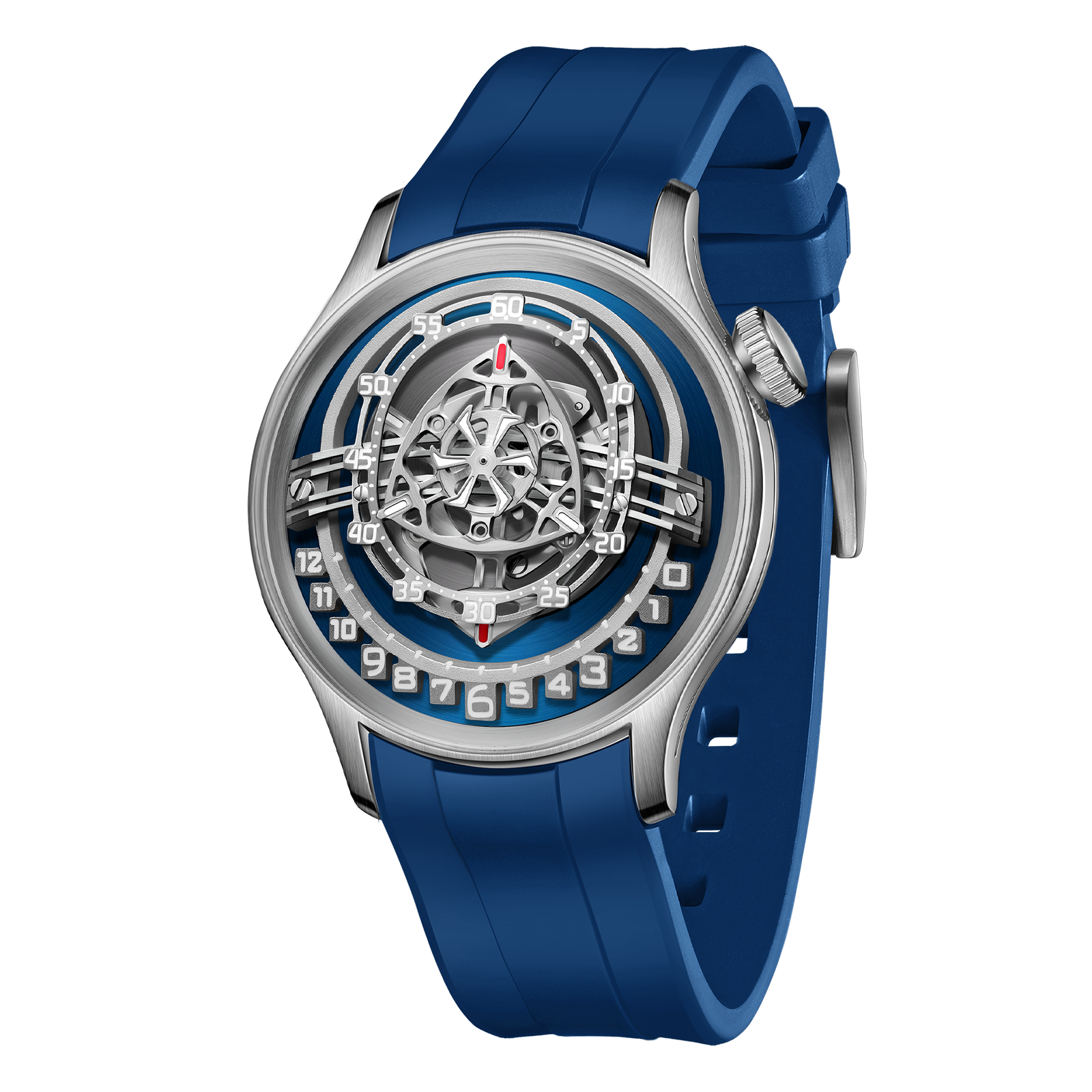 OBLVLO JM-Rotor JM-Rotor - Orologio da polso da uomo, impermeabile, automatico, analogico, super luminoso, classico, con cinturino in gomma, JM- ROTOR-YWBR, Moda OBLVLO JM-Rotor JM-Rotor - Orologio da polso da uomo, impermeabile, automatico, analogico, super luminoso, classico, con cinturino in gomma, JM- ROTOR-YWBR, Moda